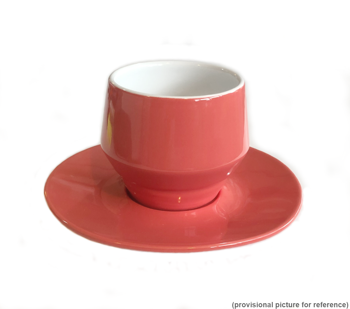 "MANIKO" Double-Walled PINK SALMON - 205ml Cappuccino Cups